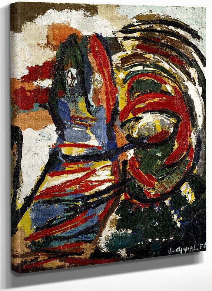 The Crying Crocodile Tries To Catch The Sun By Karel Appel Fine Art Print