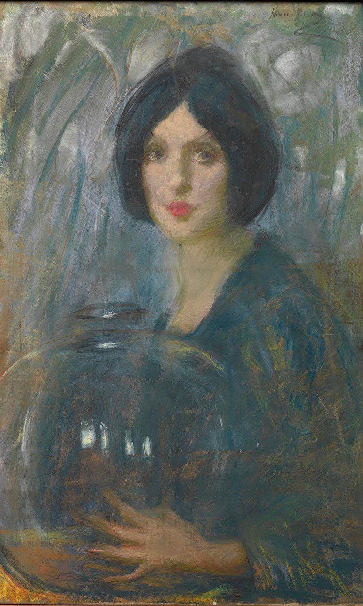 The Crystal Globe By Alice Pike Barney Fine Art Print