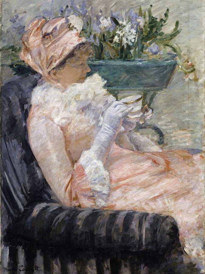 The Cup Of Tea By Mary Cassatt Fine Art Print
