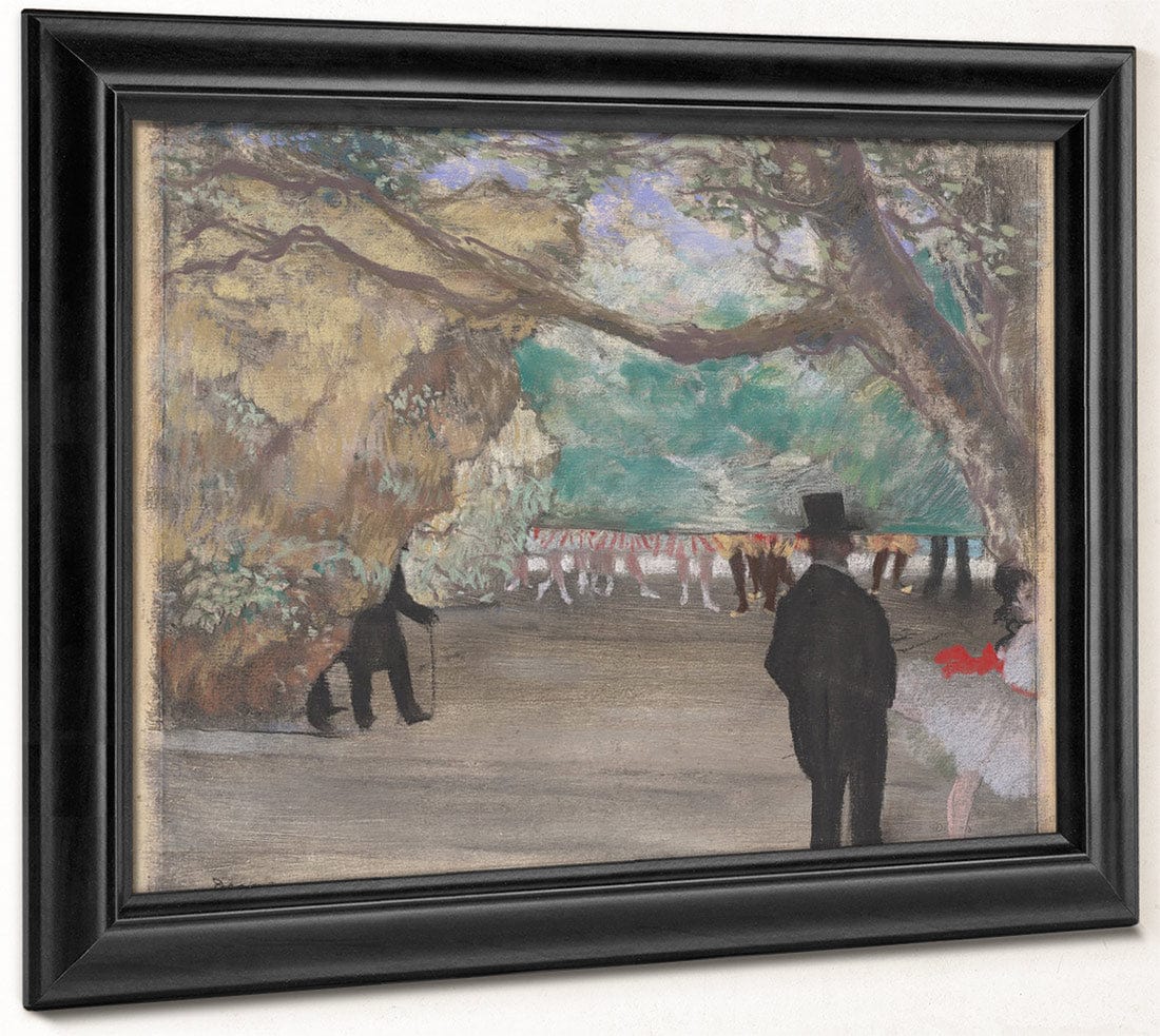 The Curtain By Edgar Degas Fine Art Print