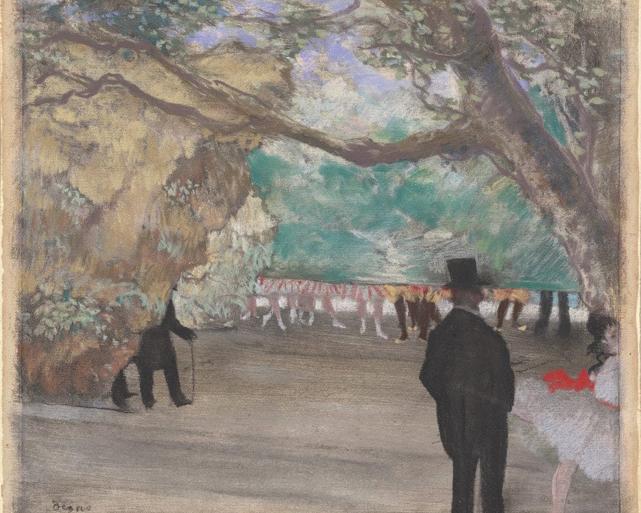 The Curtain By Edgar Degas Fine Art Print