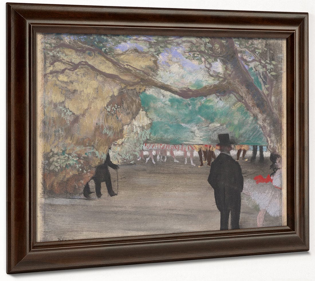 The Curtain By Edgar Degas Fine Art Print