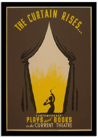 The Curtain Rises Vintage Framed Movie Poster Fine Art Print