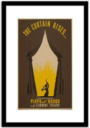 The Curtain Rises Vintage Framed Movie Poster Fine Art Print
