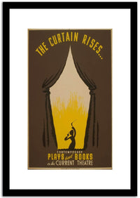 The Curtain Rises Vintage Framed Movie Poster Fine Art Print