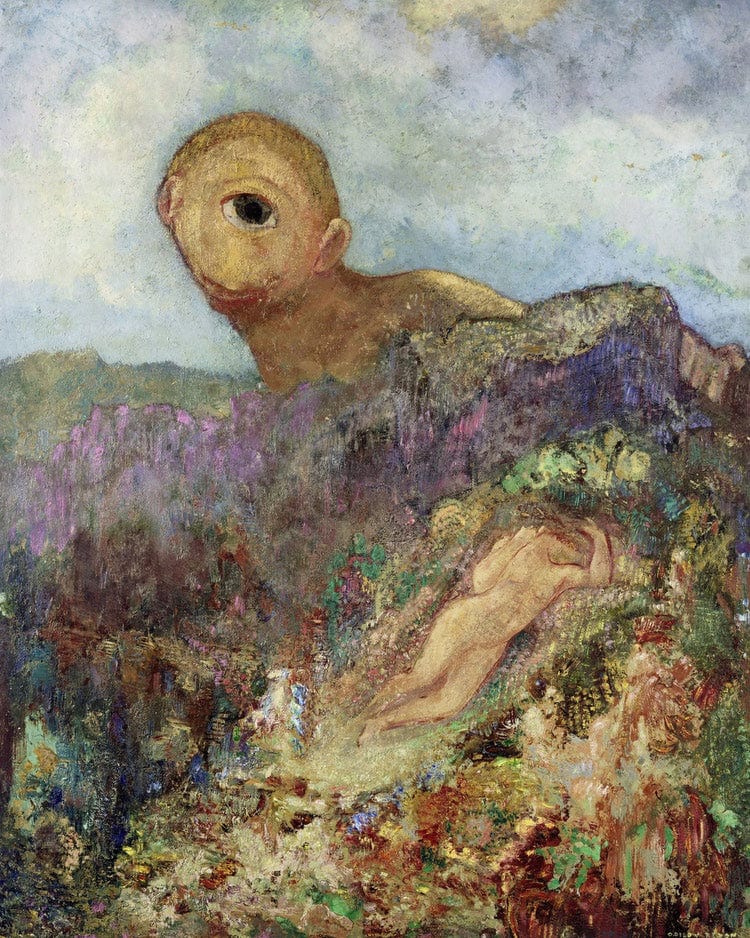 The Cyclops 1914 By Odilon Redon Fine Art Print