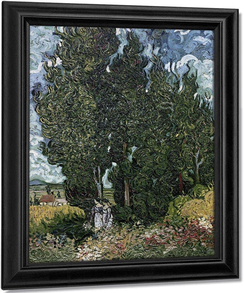 The Cypresses By Vincent Van Gogh Fine Art Print