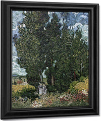 The Cypresses By Vincent Van Gogh Fine Art Print