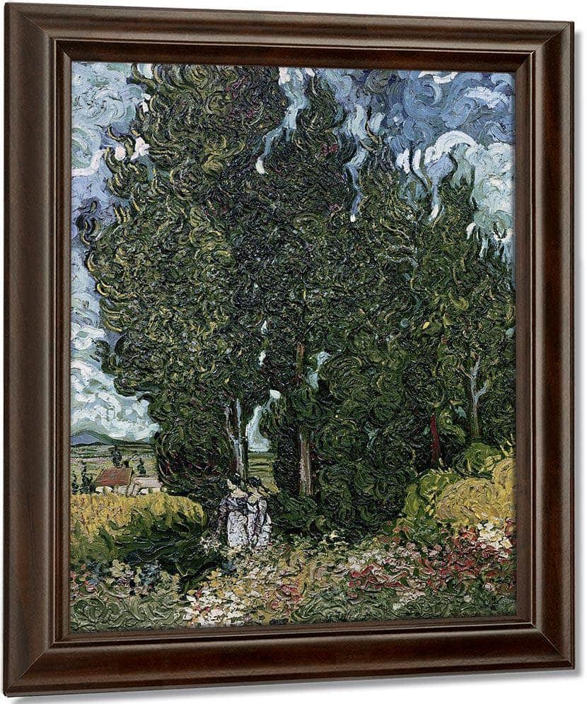 The Cypresses By Vincent Van Gogh Fine Art Print