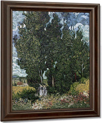 The Cypresses By Vincent Van Gogh Fine Art Print