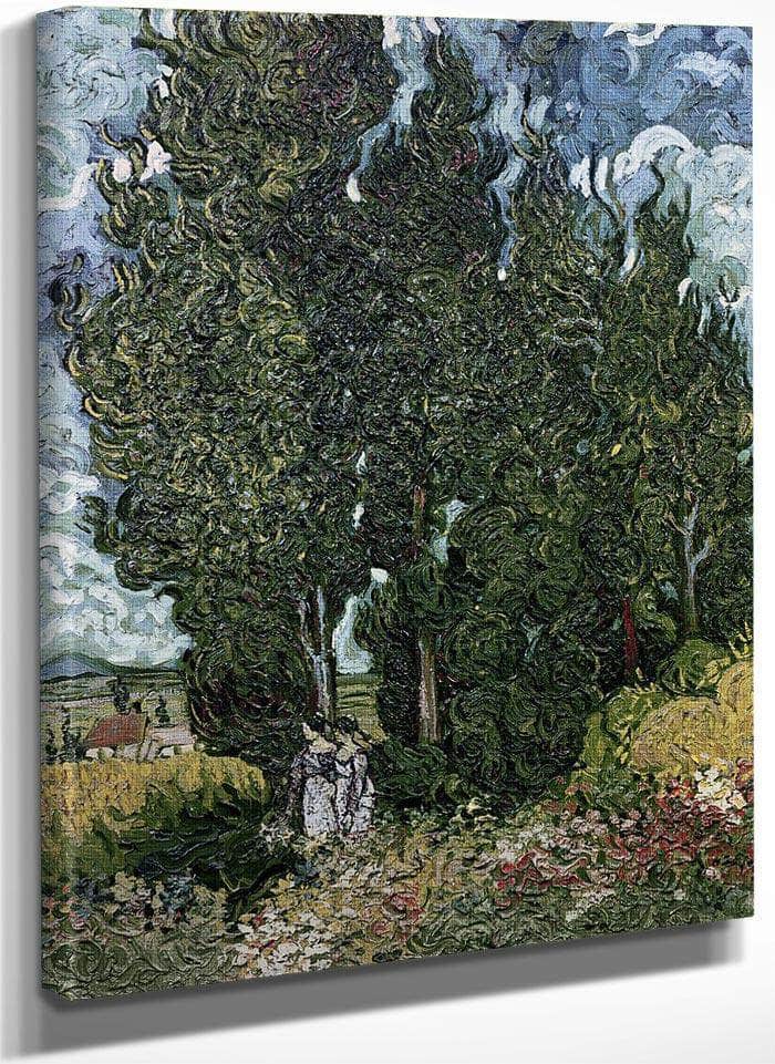 The Cypresses By Vincent Van Gogh Fine Art Print