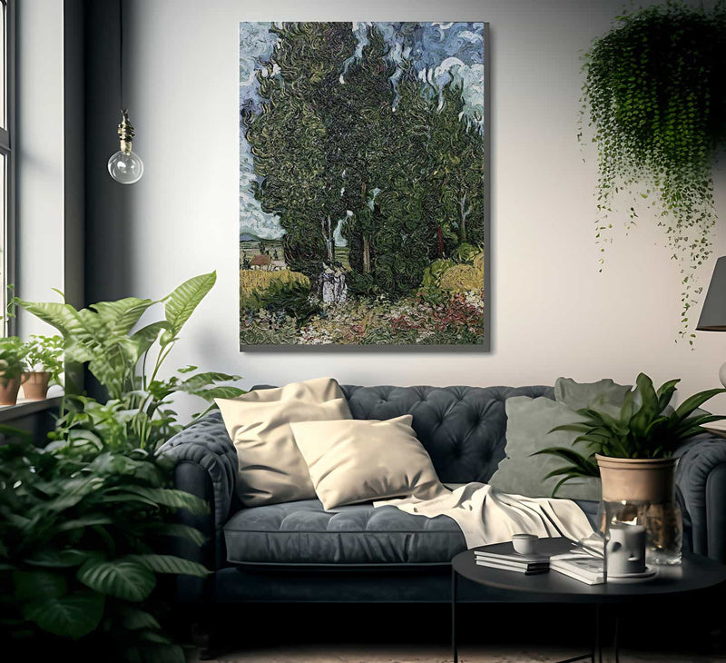 The Cypresses By Vincent Van Gogh Fine Art Print