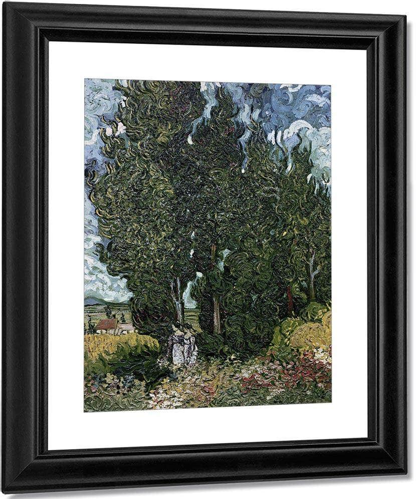 The Cypresses By Vincent Van Gogh Fine Art Print