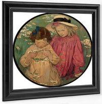 The Daisy Wreath By Jessie Willcox Smith Fine Art Print