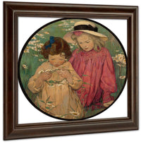 The Daisy Wreath By Jessie Willcox Smith Fine Art Print