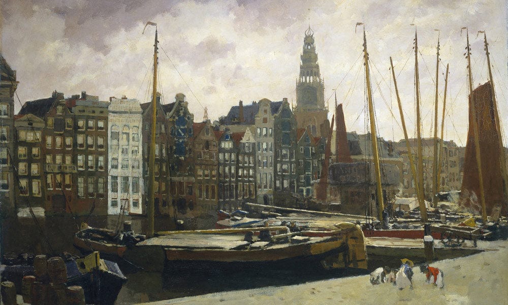 The Damrak Amsterdam By George Hendrik Breitner Fine Art Print