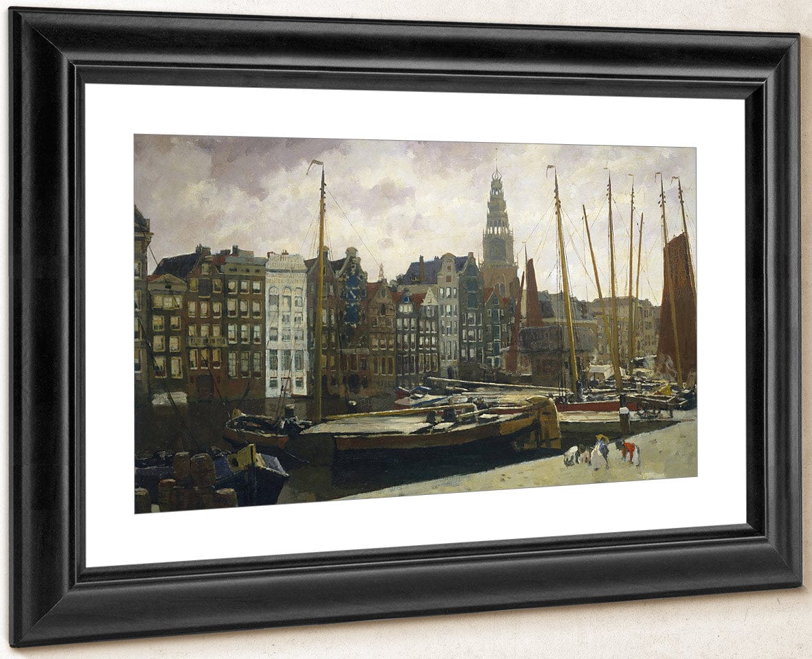 The Damrak Amsterdam By George Hendrik Breitner Fine Art Print