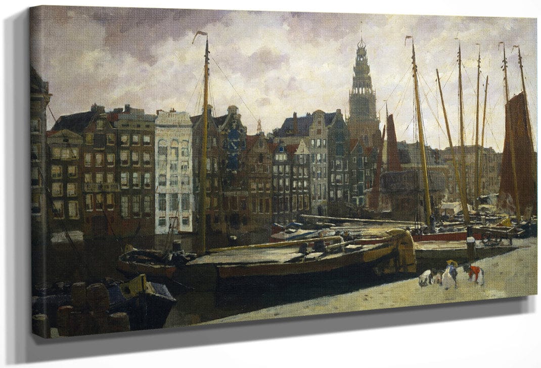 The Damrak Amsterdam By George Hendrik Breitner Fine Art Print