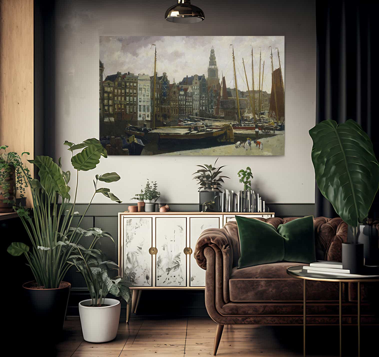 The Damrak Amsterdam By George Hendrik Breitner Fine Art Print