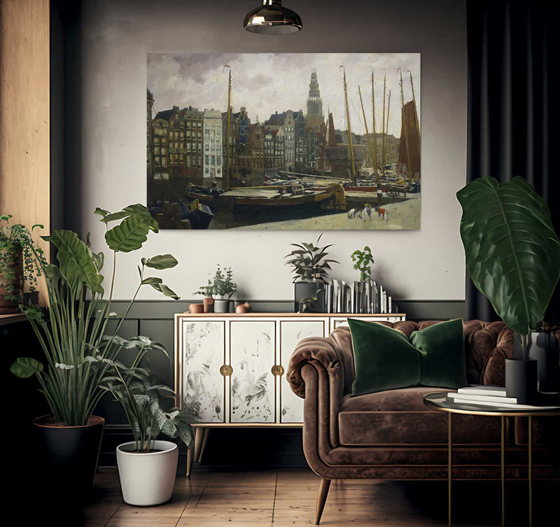 The Damrak Amsterdam By George Hendrik Breitner Fine Art Print