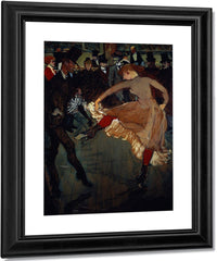 The Dance At The Moulin Rouge Detail Showing Valentin Desosse (The 'Boneless') On The Left Dancing With A Girl With Red Stockings By Henri Marie Raymond De Toulouse Lautrec Monfa Fine Art Print