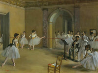 The Dance Foyer At The Opera By Edgar Degas Fine Art Print