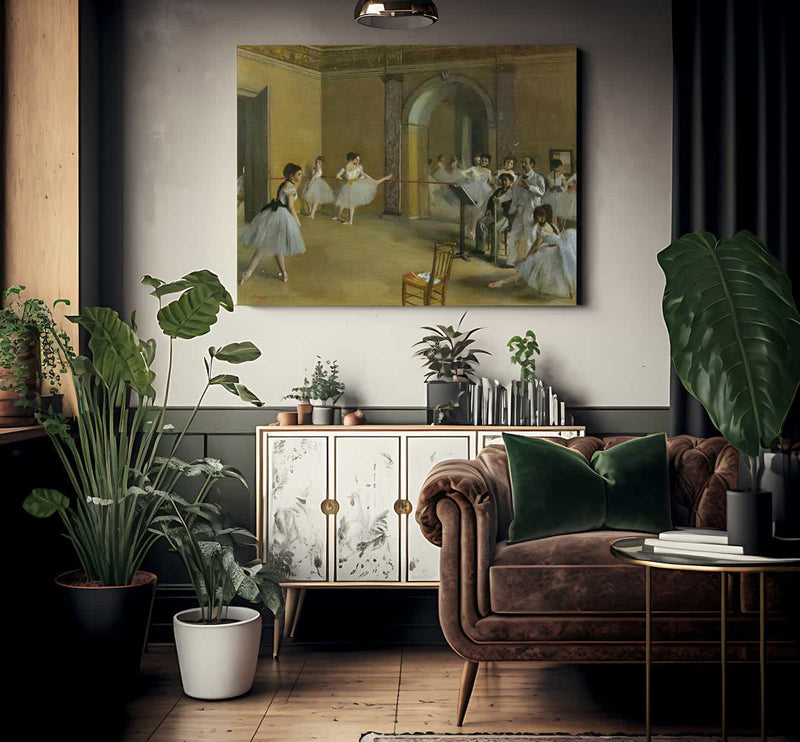 The Dance Foyer At The Opera By Edgar Degas Fine Art Print