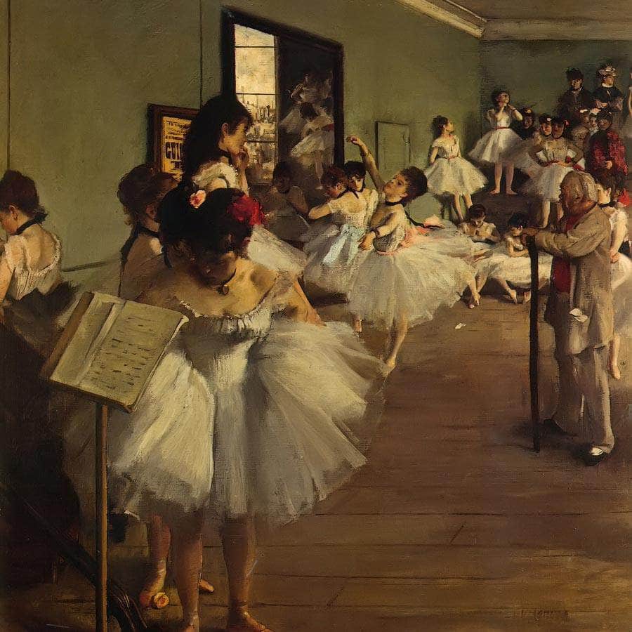 The Dancing Class By Edgar Degas Fine Art Print