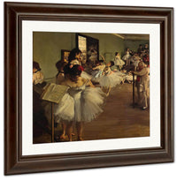 The Dancing Class By Edgar Degas Fine Art Print