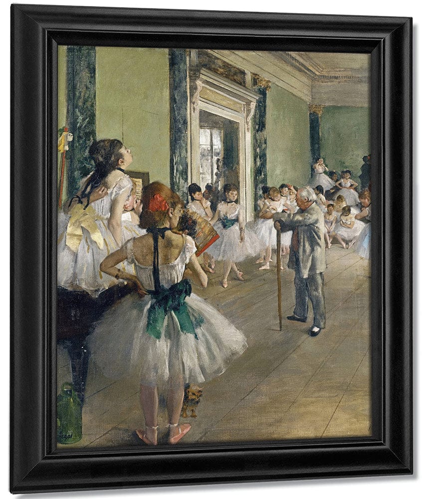 The Dancing Lesson By Edgar Degas Fine Art Print