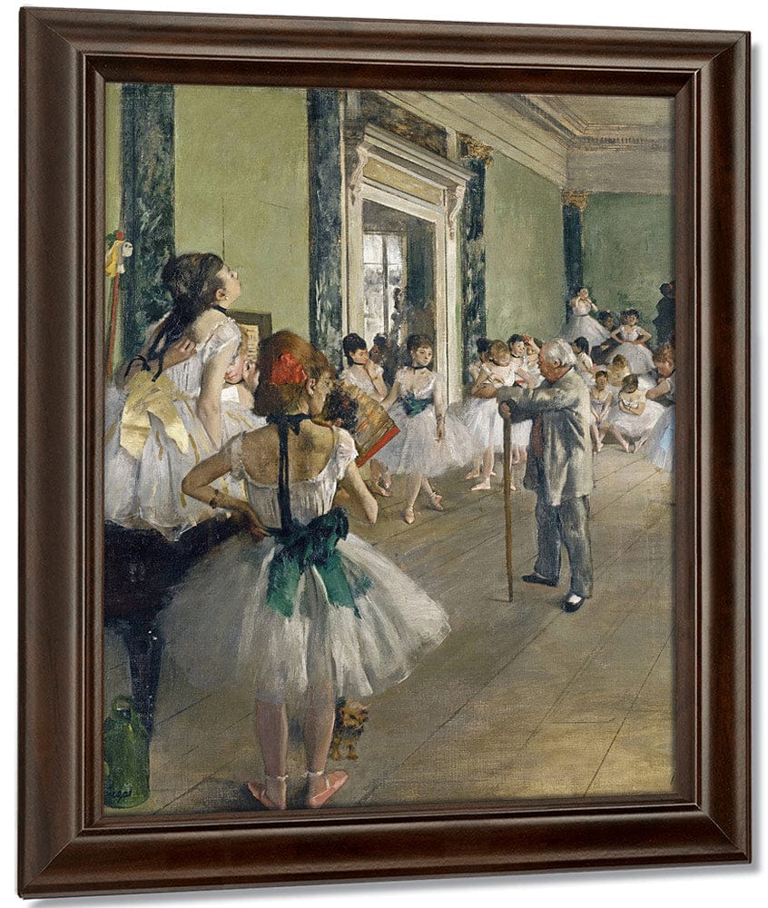 The Dancing Lesson By Edgar Degas Fine Art Print