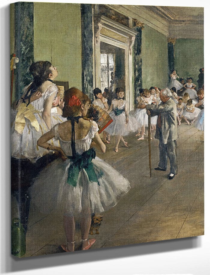 The Dancing Lesson By Edgar Degas Fine Art Print