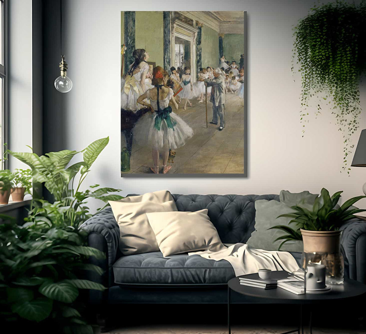 The Dancing Lesson By Edgar Degas Fine Art Print