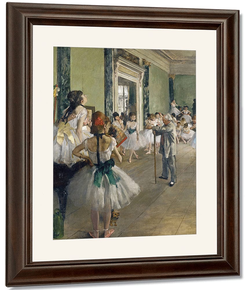 The Dancing Lesson By Edgar Degas Fine Art Print