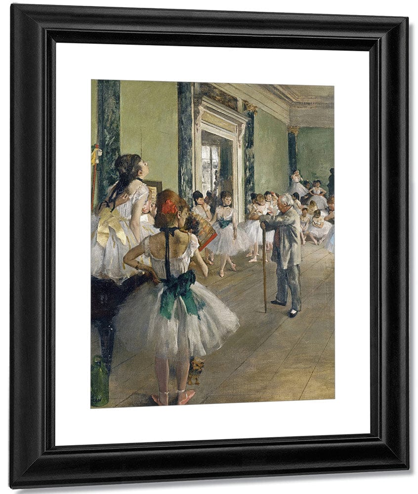 The Dancing Lesson By Edgar Degas Fine Art Print