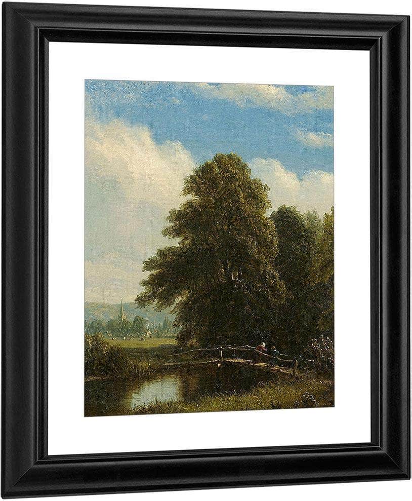 The Darent, Kent, England By Sanford Robinson Gifford Fine Art Print