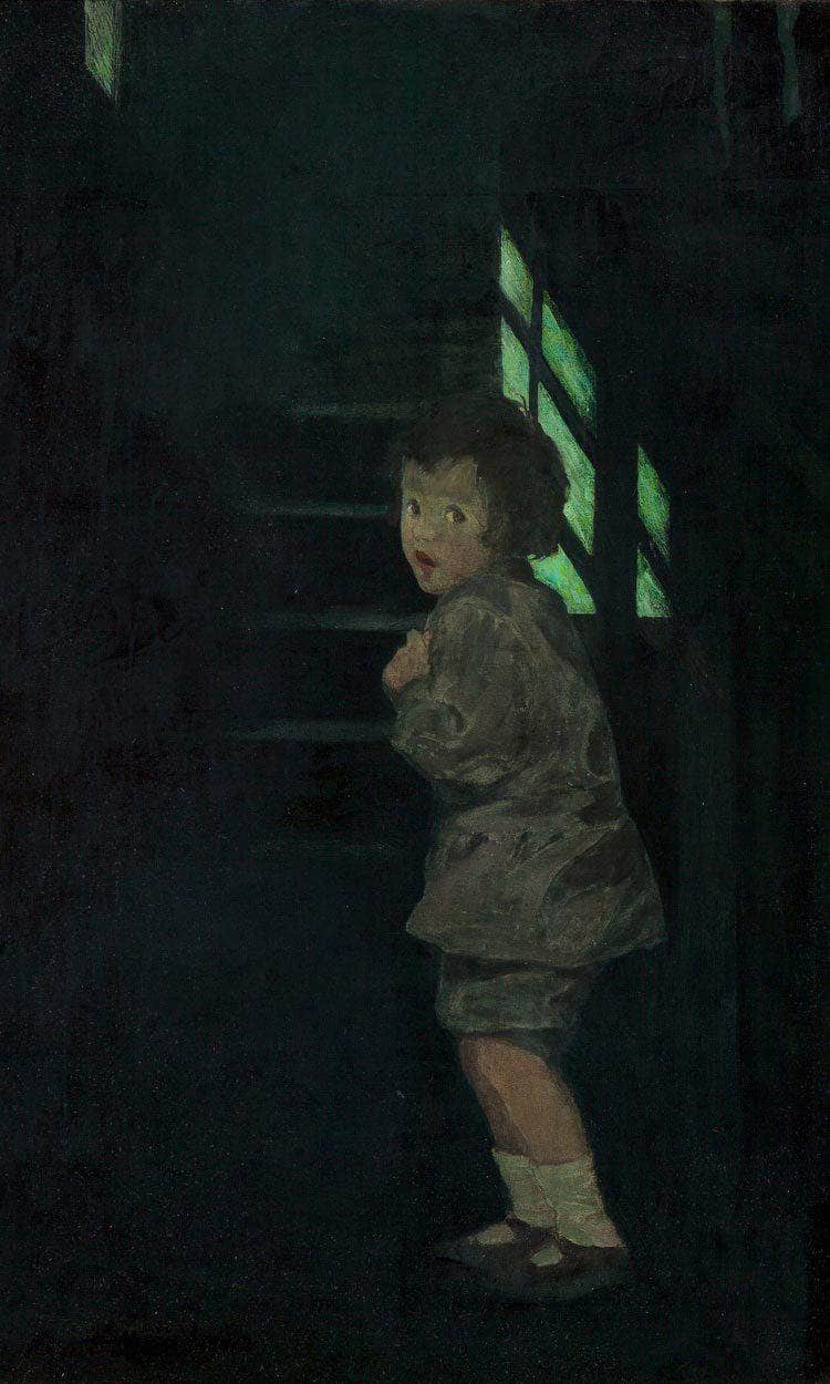 The Dark By Jessie Willcox Smith Fine Art Print