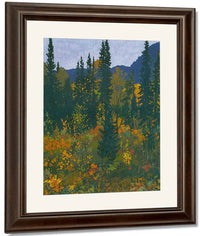 The Dark Woods Interior By Frank Johnston Fine Art Print