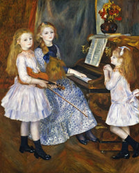 The Daughters Of Catulle Mendes Painting Auguste Renoir Canvas Art Fine Art Print