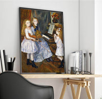 The Daughters Of Catulle Mendes Painting Auguste Renoir Canvas Art Fine Art Print