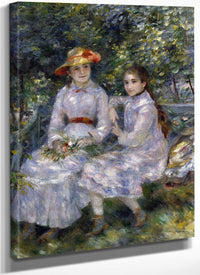 The Daughters Of Durand Ruel By Pierre Auguste Renoir Fine Art Print