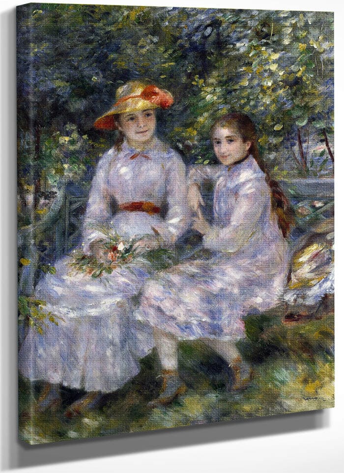 The Daughters Of Durand Ruel By Pierre Auguste Renoir Fine Art Print