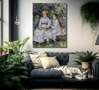The Daughters Of Durand Ruel By Pierre Auguste Renoir Fine Art Print