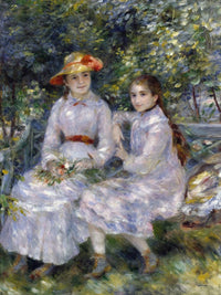 The Daughters Of Durand Ruel By Pierre Auguste Renoir Fine Art Print