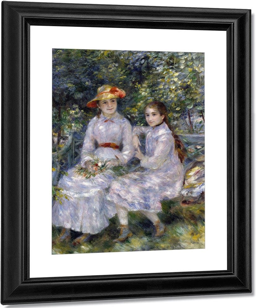 The Daughters Of Durand Ruel By Pierre Auguste Renoir Fine Art Print