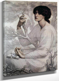 The Day Dream Study 1878 Chalk 104 8X76 8Cm Ashmolean Museum Oxford By Dante Gabriel Rossetti Fine Art Print