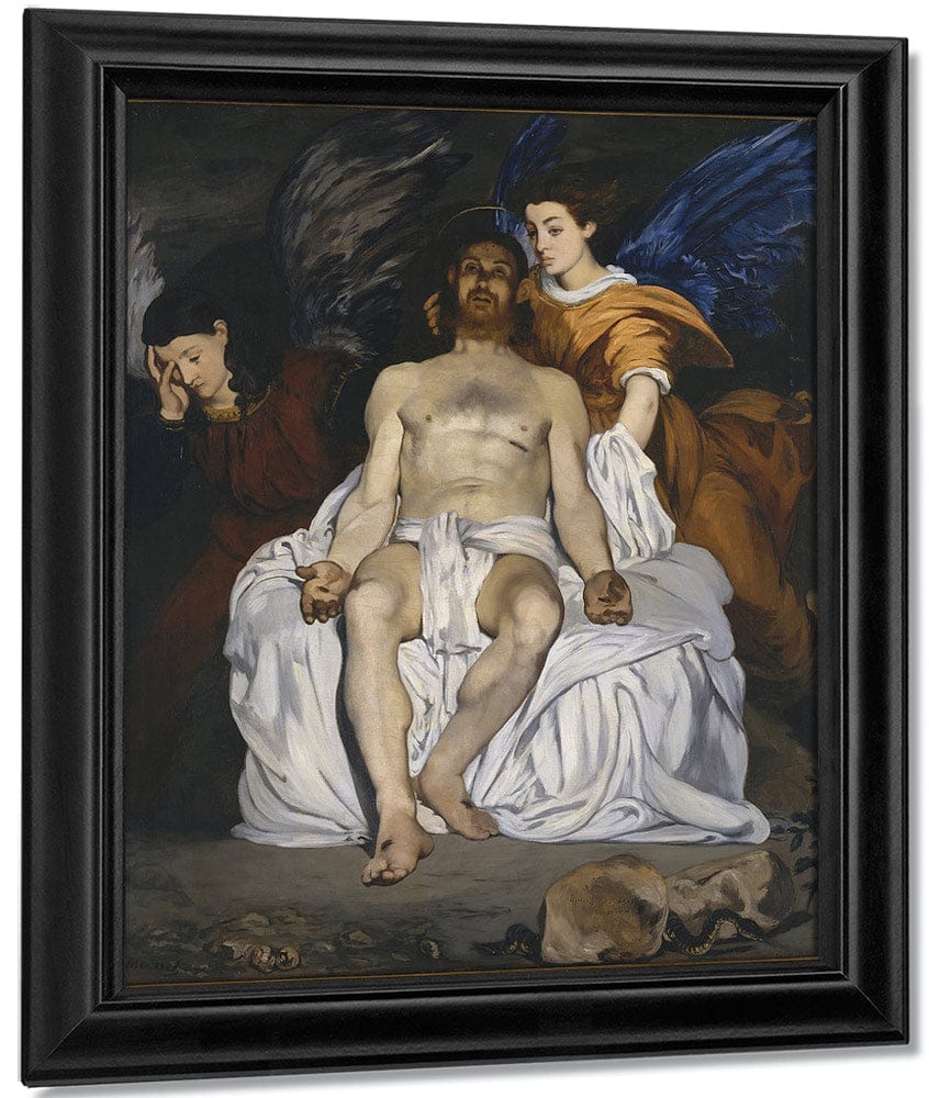 The Dead Christ With Angels 1864 Oil On Canvas 17940X14990Mm Metropolitan Museum Of Art Small By Edouard Manet Fine Art Print