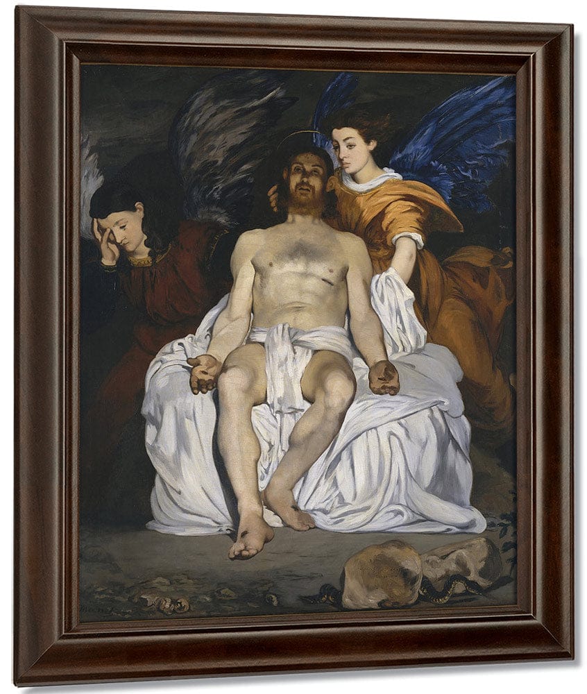 The Dead Christ With Angels 1864 Oil On Canvas 17940X14990Mm Metropolitan Museum Of Art Small By Edouard Manet Fine Art Print