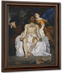 The Dead Christ With Angels 1864 Oil On Canvas 17940X14990Mm Metropolitan Museum Of Art Small By Edouard Manet Fine Art Print