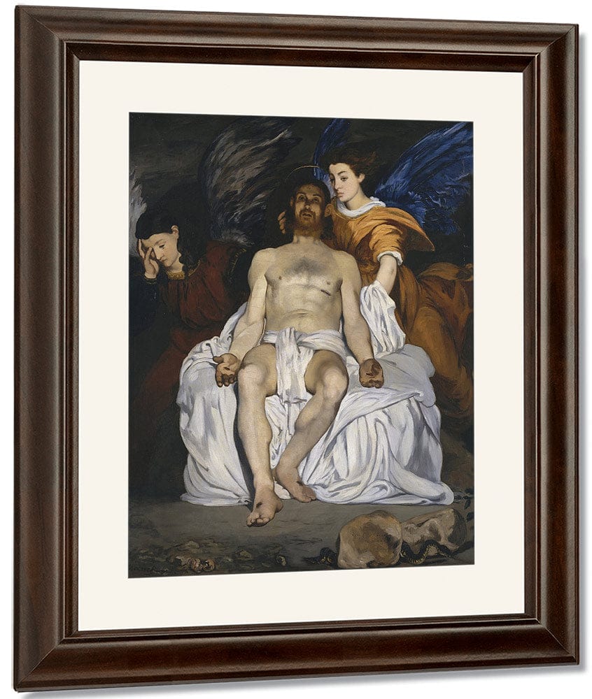The Dead Christ With Angels 1864 Oil On Canvas 17940X14990Mm Metropolitan Museum Of Art Small By Edouard Manet Fine Art Print